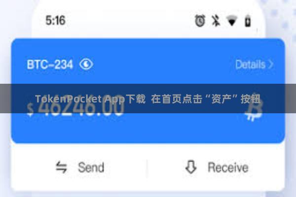 TokenPocket App下载  在首页点击“资产”按钮
